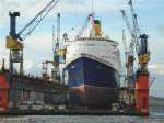 SAGA RUBY	IMO 7214715	  am 7.12.2007 im B&V-Dock 10,  ex Caronia (1999) ex Vistafjord 1973), Saga Cruises, London; bei Swan Hunter Shipbuilders, Wallsend, Bau-Nr.