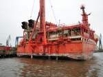 PETROJARL BANFF  (IMO 9184330) am 21.9.2012, Hamburg, bei Blohm&Voss /  l-Produktionschiff und Lagerung (FSPO)  / Flagge: UK GRT 18488 La 120,4m, B 53,4 m, Tg 11,8 m / 15 kn / 1997 bei Hyundai;