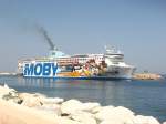 Moby Freedom verlsst Bastia am 27.8.07