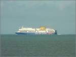Diese Fhre der Blue Star Ferries hat am 12.09.08 den Hafen von Zeebrugge verlassen und fhrt in Richtung England.