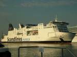 FS SKANE (Reederei Scandlines) luft aus dem Hafen von HRO aus und fhrt nach Trelleborg.