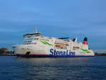 SKÅNE; Stena Line, auslaufend Rostock-Warnemünde am 21.01.21 am späten Nachmittag, Ziel Trelleborg. Das Schiff war eine Stunde verspätet.