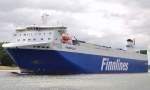 Finnlines Frachtfhre  FINNPULP  beim auslaufen aus Travemnde, Aufgenommen am 21.07.2012