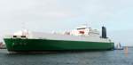 MS Merchant der Reederei Scandlines am 07.04.11 einlaufend in Rostock.