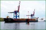 MS GALAN IMO 8844957, passiert hier den Seelandkai mit Kurs CTL-Kai in Lbeck-Siems ... Aufgenommen: 2.8.2012