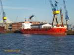 LAIDA (IMO 9214733) am 6.4.2015, Hamburg, Elbe, zu Reparaturarbeiten bei Blohm + Voss /
Stückgutfrachter / BRZ 3911 / Lüa 99,9 m, B 15,6 m, Tg 6,2 m / 1 Diesel, 2.760 kW, 3.754 PS, 12,8 kn / gebaut 2003 bei Astilleros de Murueta, Guernica, Spanien /Eigner + Manager: Naviera Murueta Bilbao, Spanien / Flagge: Kanarische Inseln, Heimathafen: Santa Cruz de Tenerife
