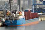 Das Mehrzweckfrachtschiff Sormovskiy 3055 am 28.03.17 in Rostock