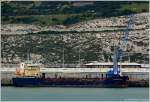 Der Tanker (Chemie/l)  Clipper Bordeaux  IMO 9281803 (Southampton/UK)im Hafen von Dover. 2006 bei Rousse Shipyard JSC (Bulgarien) gebaut, Lnge 90 m, Breite 14 m.