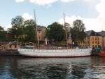 Stockholm-Alte Segelschiff in Skeppsholmen, die Insel den Schiffe.