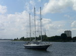 Dreimastgaffelschoner  Eendracht  aufgenommen 19.08.2006 an der Schelde Antwerpen 
