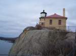 Split Rock Lighthouse SP der jetzt ein Nationalpark ist am 02.01.2004 am Lake Superior in Minnesota.
