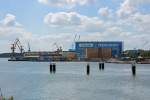Seid über einem Jahr gehört die Wolgaster Peene-Werft zur Lürsen-Gruppe, was nicht zu übersehen ist. - 15.07.2014