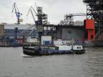 TMS III  (ENI 05500200) (H20136) am 27.11.2012, Hamburg, Elbe, vor den Docks von Blohm+Voss /  Ex Oel-Frh III / Bunkerschiff / La 22,1 m, B 5,26 m, Tg 1,96 m / Ladekapazitt: 99,23 t / HBS,