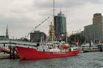 Das 100 jahre alte Feuertschiff  Fehmarnbelt  am 19.06.08 zum Feurschifftreffen in Hamburg. Mit dabei FS Elbe 1 und FS Elbe 3. 
