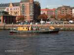 DKER TO am 19.10.2012, Hamburg, Elbe Hhe St. Pauli Fischmarkt /
Taucherinspektionsschiff der HPA / La 25,25 m, B 7,5 m, Tg 1,85 m / 9,5 kn / 1976 bei Staak, Lbeck /
