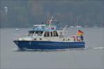  . Polizeiboot auf dem Starnbergersee kehrt von der Kontrolfahrt an ihren Liegeplatz zurück.  10.10.2015