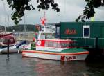 WALTER MERZ SAR Seenotrettungsboot der DGzRS Liegeplatz in Schleswig L 8,52m B 3,1m Tiefgang 0,95m Leistung 220 PS Geschw.
