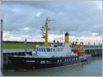 Das Vermessungsschiff  Norderney  wurde 1975 von der Jade-Werft in Wilhelmshaven gebaut. Aufgenommen in Norddeich am 07.05.2012
Lnge 31,45 m; Breite 7,68 m; Tiefgang 1,30 m
