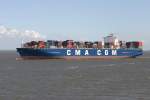 Containerschiffe CMA CGM VELA,  DFUM2
L:347,0m  B:44,0m  Gt:99500 to
Flagge: Deutschland,  Baujahr: 2008