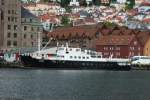 Bergen Die M/S 'Bruvik' liegt im V�gen von Bergen; 08.06.2009
