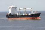 St�ckgut- und Mehrzweckfrachter ELISABETH BOLTEN,  A8AF9
L:127m B:20m  Gt:10132to
Flagge: Liberia,  Baujahr: 2001
