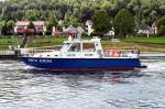 Wasserschutzpolizei WSP 01 EUROPA, HH Dresden, stomaufw�rts unterwegs auf der Elbe bei Kurort Rathen (20.06.2009)