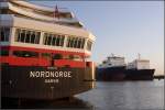 Die NORDNORGE (IMO 9107784) liegt im Fischereihafen von Bremerhaven und ...