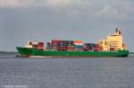 Containerschiffe Die Cape Falster bei L�he Sand am 10.07.06.