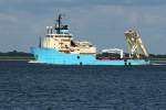 Maersk Maersk Advancer am 06.08.2006 auf der Elbe bei Gr�nendeich