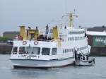 Fahrgastschiffe 'Einbooten' der Passagiere zur 'Lady von B�sum'(IMO-8009258;L=48;B=9mtr.);090827