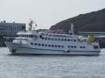 Fahrgastschiffe 'Lady von B�sum' (IMO-8009258;L=48B=9mtr.) verl�sst die Anlegestelle vor Helgoland;090827