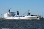 St�ckgut- und Mehrzweckfrachter Die Spring Bob auf der Elbe bei L�he-Sand am 06.08.06.
