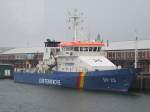 Wasserschutzpolizei K�stenwache;BP25 'Bayreuth' liegt im Hafengebiet von Cuxhaven, (aufgenommen w�hrend einer Cuxliner-Rundfahrt);090828