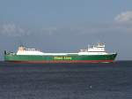 Ro-Ro Frachtschiffe 'Borden'_Mann-Lines (IMO-7521950;L=142;B=20m)Elbaufw�rts im Bereich der Alten-Liebe in Cuxhaven;090828 
