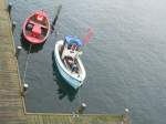 Fischereifahrzeuge S� 46 und ein anderes kleines Boot lagen in S�nderburg im Hafen. 29.12.2006
