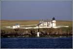 Gro�britannien Der Leuchtturm Heliar Holm auf der Orkney-Insel Shapinsay. Scan eines Dias aus dem Jahr 2003.