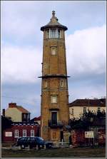 Gro�britannien Der hohe Leuchtturm in Harwich war von 1818 bis 1863 in Betrieb. Scan vom Dia.