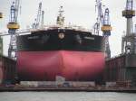Hamburg Hamburg am 27.2.07 - PROPONTIS im Schwimmdock v B u V.
Griechischer Doppelh�llentanker,66 919 BRT, Baujahr 2006, der in der Ostsee eine Grundber�hrung hatte, .