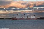 Die Nassauborg bei Gr�nendeich am 12.10.09 bei sch�ner Abendstimmung.  ...