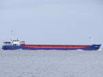 Anne-S(IMO-9148178;L=89;B=12mtr.) schiebt sich bei Cuxhaven Elbaufw�rts;090829  ...