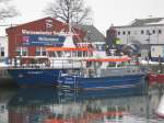 Boot Uecker der WSP im Hafen Warnem�nde am 07.02.2010