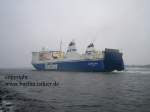 Europalink von Finnlines verl�sst den Travem�nder Hafen.  ...