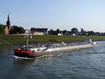 MARINA(L=83;B=8,26mtr.) ist bei Volmerswerth Rheinabw�rts unterwegs;090905