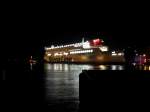 Stena Holllandica wird in der wismar Bucht gedreht  ...