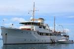 Yacht  CALISTO  ankert am ...  Karl Seltenhammer 10.06.2010