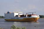 Grande Ghana, IMO 9343168, Elbe h�he Wedel, 27.07.2010  ...
