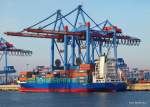 Zu sehen ist die ANNA SIERKKA beim Bunkern am Containerterminal ... Zu sehen ist die ANNA SIERKKA beim Bunkern am Containerterminal ...
