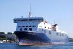 Die aus Travem�nde auslaufende Watling Street IMO-Nummer:9417919 Flagge:Gro�britannien L�nge:186.0m Breite:26.0m ...