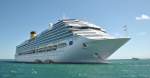 vor der Insel Guernsey im �rmelkanal liegt die Costa Pacifica  ...