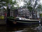 Hausbootmuseum auf einer Amsterdamer Gracht;110804   ...